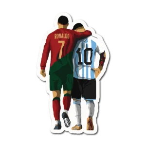 Calco Cristiano y Messi