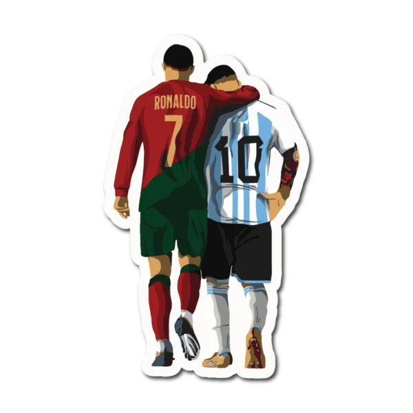 Calco Cristiano y Messi