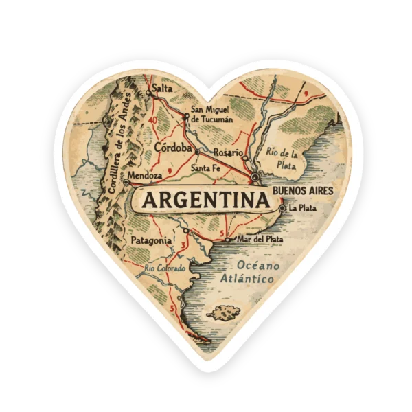 Calco Mapa Corazón