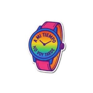 Calco Reloj "No Voy Tarde"
