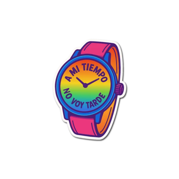Calco Reloj "No Voy Tarde"
