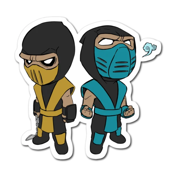 Calco Sub-Zero Y Scorpion Chibi