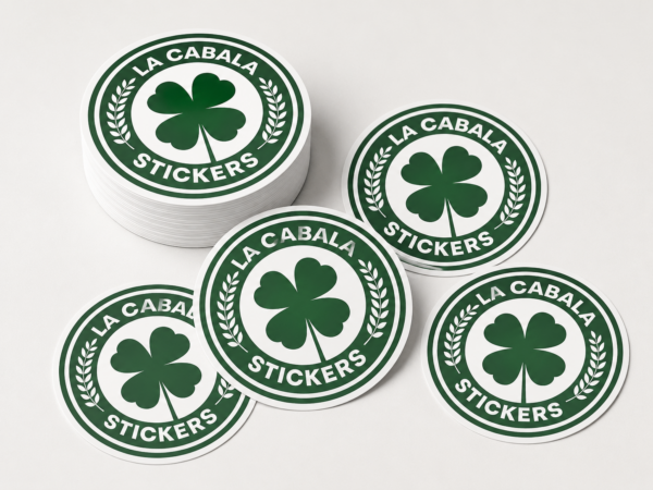 Stickers con Tu logo — Vinilo blanco