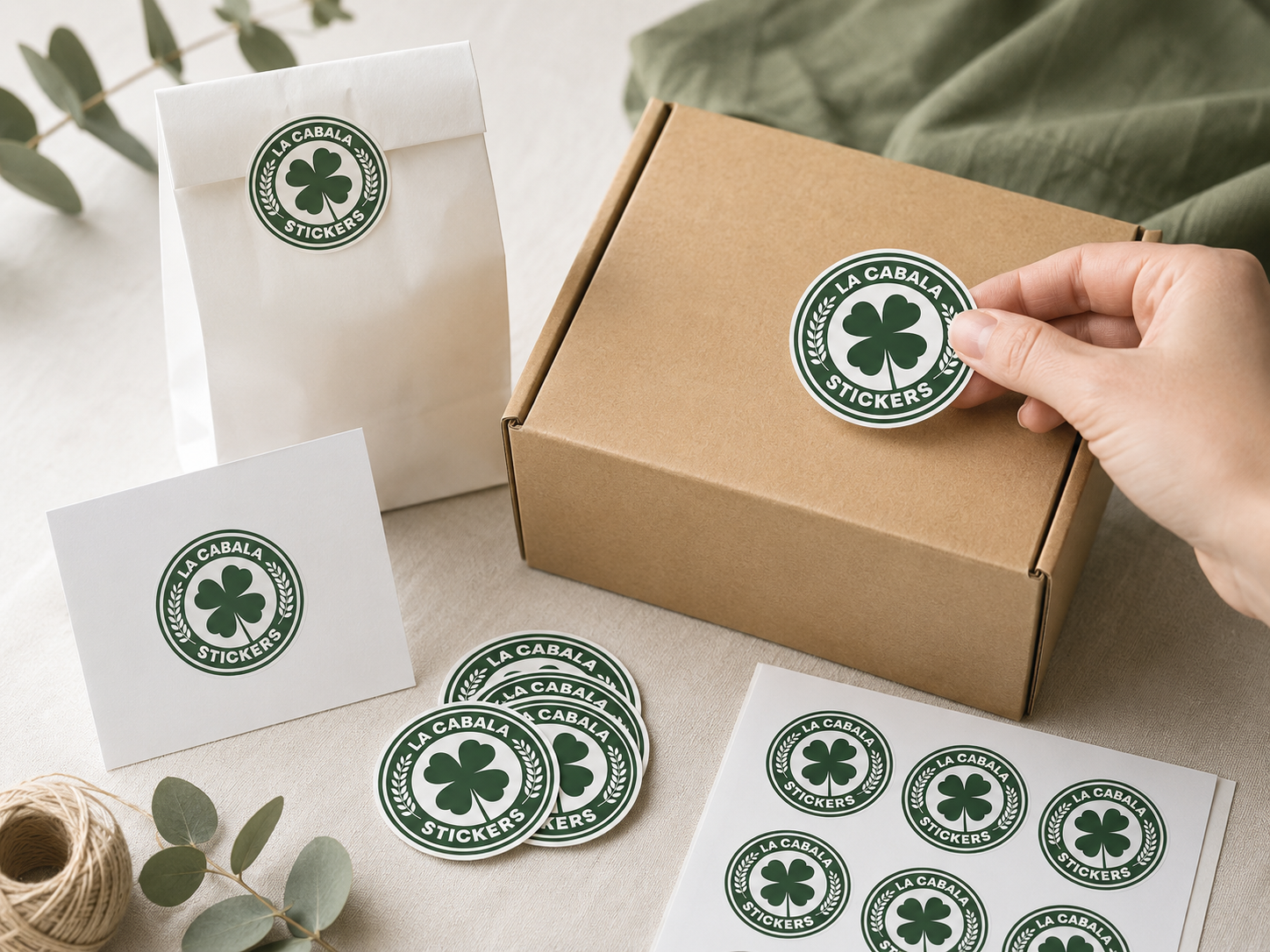 Stickers personalizados con logo para packaging y emprendimientos