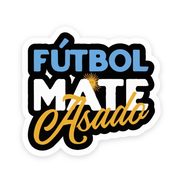 Calco "Futbol Mate Asado"