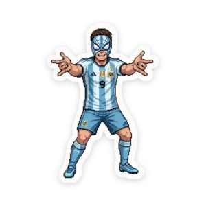 Calco Julian Alvarez Araña Argentina Pixel Art