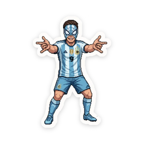 Calco Julian Alvarez Araña Argentina Pixel Art