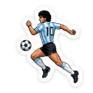 Maradona Gol Del Siglo Pixel Art Calco Maradona Gol Del Siglo Pixel Art