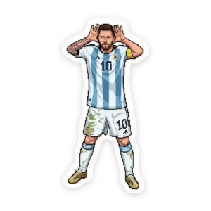 Calco Messi Topo Gigio Pixel Art