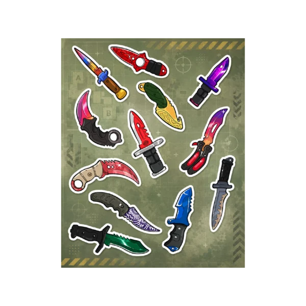 Pack Counter Strike facas Plancha Cuchillos COUNTER-STRIKE