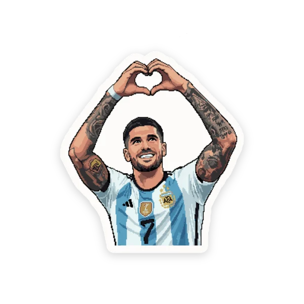 Calco Rodrigo De Paul Pixel Art