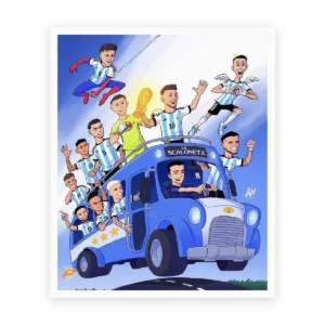 Calco Scaloneta Caricatura
