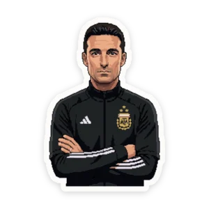 Calco Scaloni Argentina Pixel Art