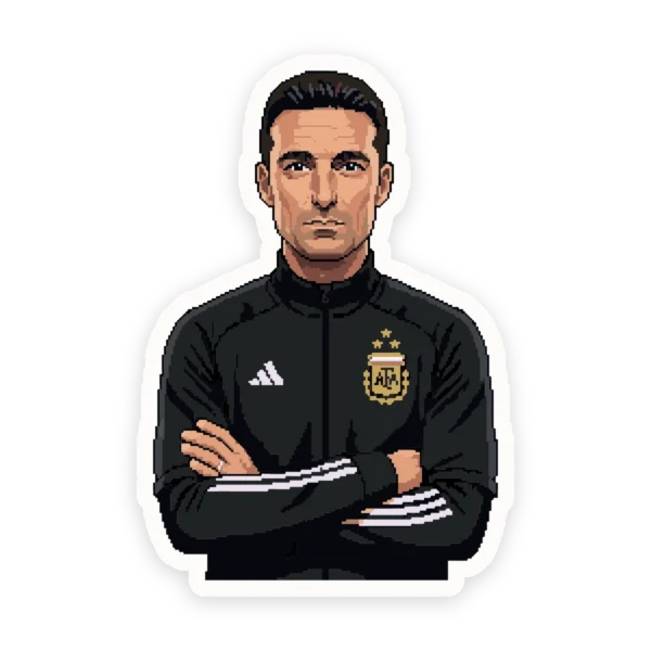 Calco Scaloni Argentina Pixel Art