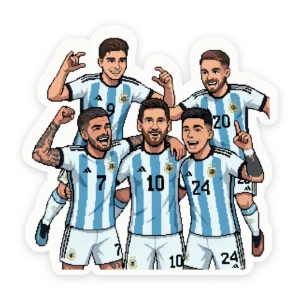 Calco Selección Argentina Pixel Art