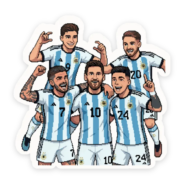 Calco Selección Argentina Pixel Art